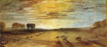 ジョセフ・マロード・ウィリアム・ターナー Painting - ペットワース パーク 遠くのティリントン教会の風景 ターナー